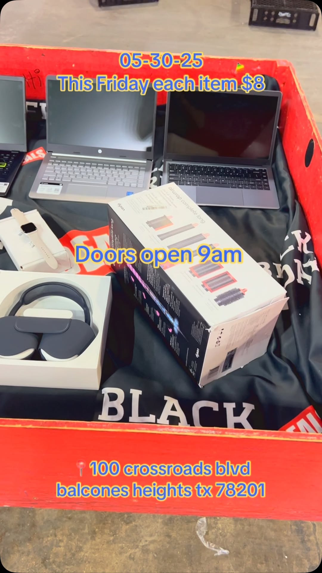 📍100 crossroads blvd balcones heights tx 78201 ✅$8 everything ✅doors open 9am