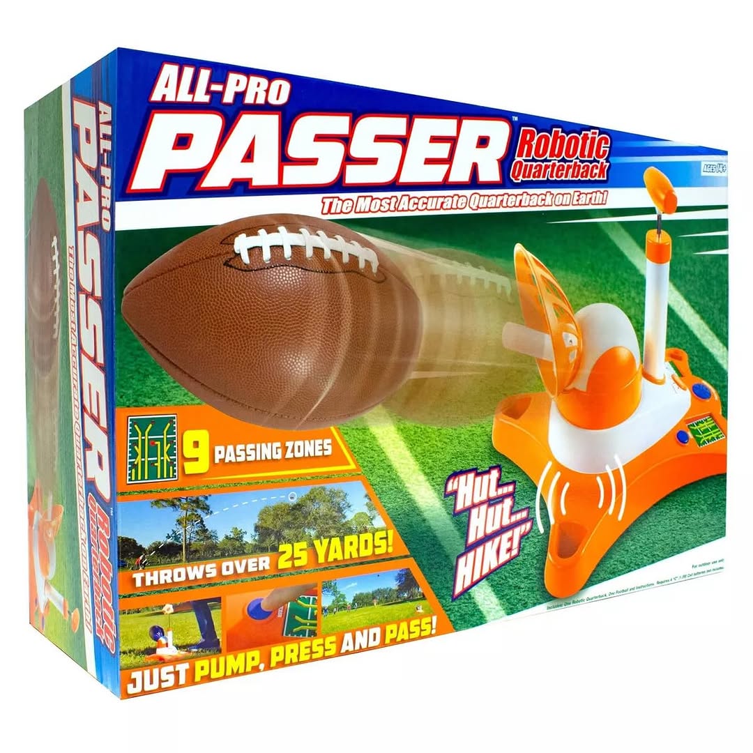 Our new featured item is the ideal outside fun. The All-Pro Passer Robotic Quarterback can throw over 25 yards. It has 9 different pre-set passing zones. Simply use the pump to increase air pressure and let it rip. Touchdown!! You could go pay over $70 online or you can come on down to 8715 Hwy 6, Hitchcock, Tx. 

We are open today until 6pm.