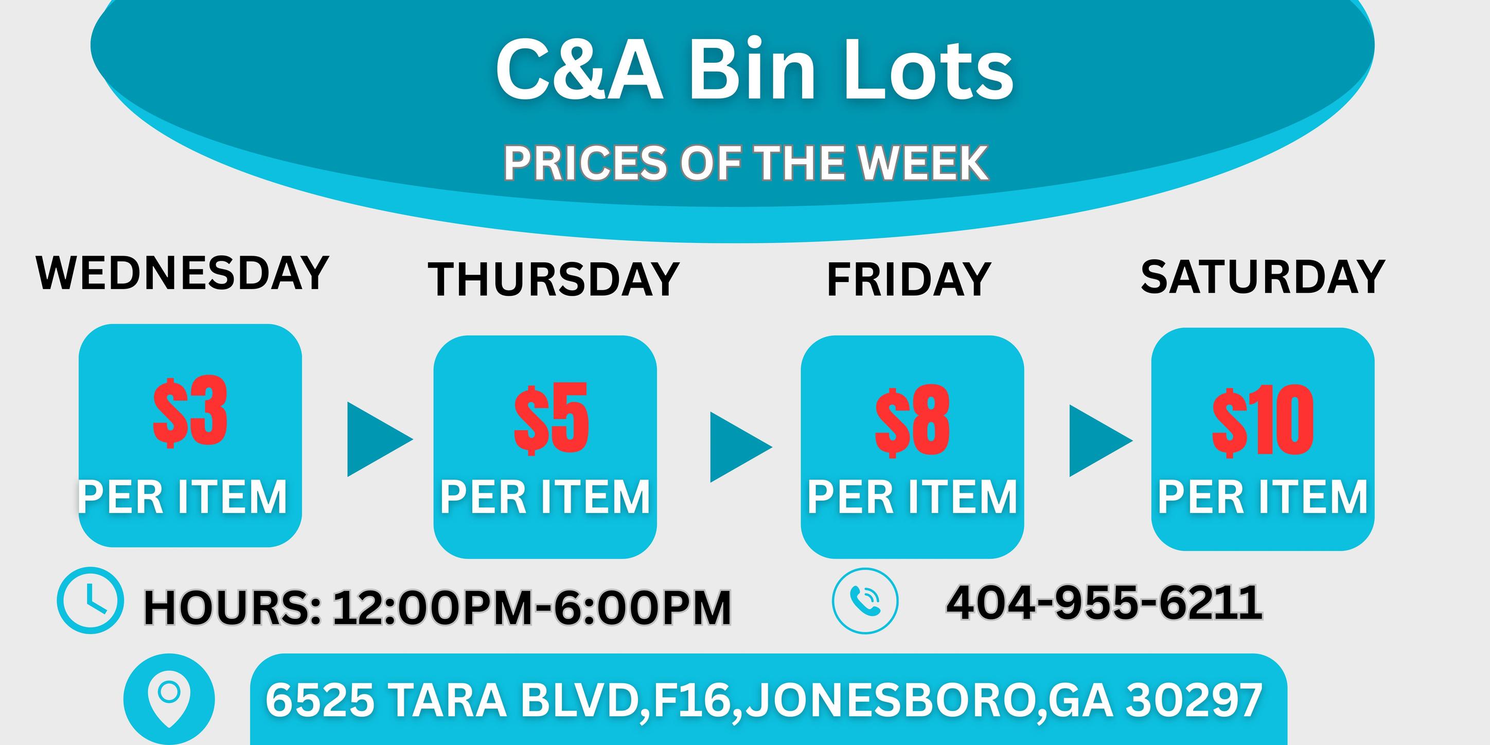 C&A Bin Lot