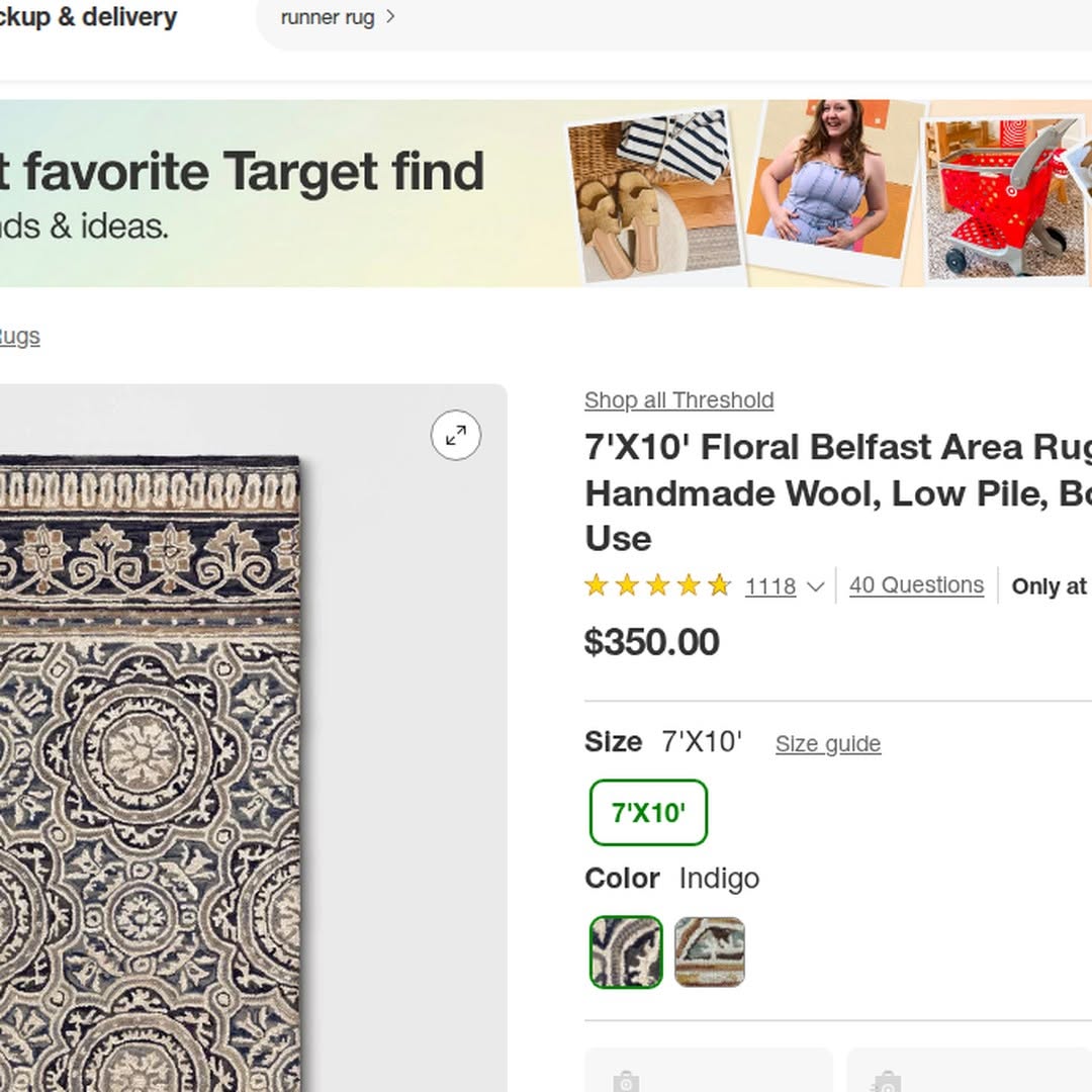 🛑 $350 Target rug. Bin store price. 🛑
A gorgeous 7x10 Floral Belfast Area Rug in Indigo — the kind that makes your whole room pop. Retails $350 at Target. We've got a few, and you KNOW they won't last.
Open box. No damage. Just a deal that slaps. 🌸
Out The Box | 11308 W Greenfield Ave, West Allis WI
Buy Now 👇 https://www.facebook.com/OutTheBoxWestAllis
#OutTheBoxWI #WestAllis #MilwaukeeShopping #BinStore #HomeDecorDeals