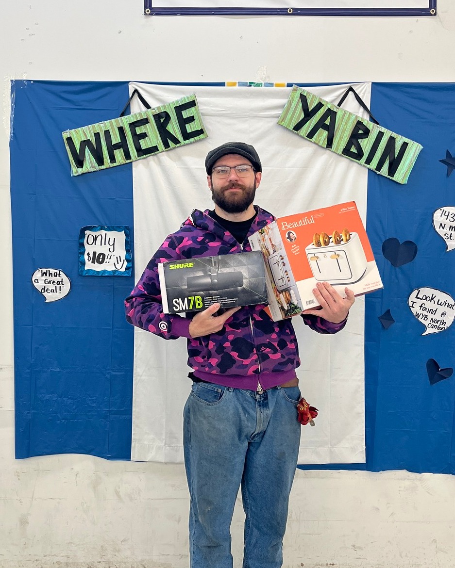 Spend your weekend the best way… shopping, saving, and scoring deals at Where Ya Bin! Doors are open all weekend long, stop in and shop today! 🎉🛍️ 

Address📍
1430 N Main Street North Canton, OH

Daily Prices + Hours 💸
Friday $10: 8am-8pm
Saturday $7: 9am-8pm
Sunday $5: 9am-7pm
Monday $3: 9am-8pm
Tuesday $2: 9am-8pm
Wednesday $1: 9am-8pm
Thursday $0.25: 9am- 4pm